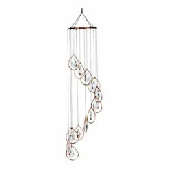 Wholesale 🛒 Red Carpet Studios Whimsical Copper Teardrop Ring With Teardrop Crystals Wind Chime ✔️