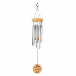 Cheapest 💯 Tubular Sunset Vista 26 Inch Silver Wind Chime 🥰