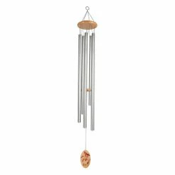 Deals ✨ Tubular Sunset Vista 57 Inch Silver Wind Chime ✨