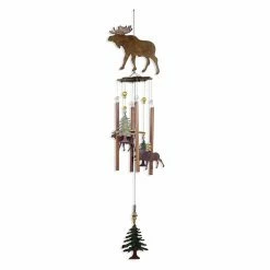 Coupon 🥰 Animal And Bug Sunset Vista Wilderness Wonders 36 In. Moose Chime 💯