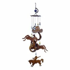 Buy 🥰 Animal And Bug Sunset Vista Horsing Around Garden Chime - Bronco 👏