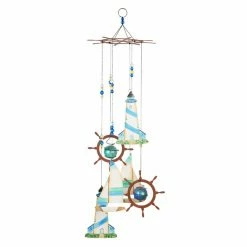 Brand new 🔔 Whimsical Sunset Vista Seaside 24 In. Sailboat Chime 💯