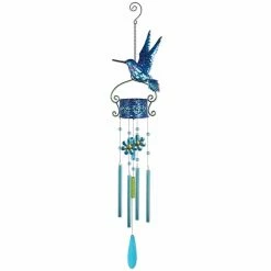 Buy 🧨 Animal And Bug Sunset Vista 41 In. Garden Party Hummingbird Wind Chime 🥰