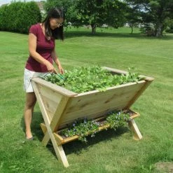 Outlet 🧨 Raised Planter Boxes Infinite Cedar The Wedge Table Raised Planter ✨
