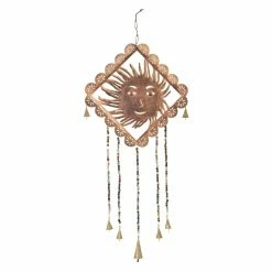 Discount 🔥 Whimsical DecMode 30 In. Smiling Sun Wind Chime 👏