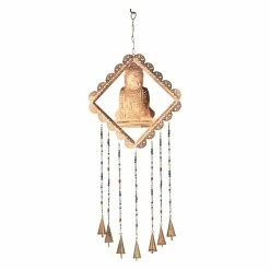 Hot Sale ✨ Whimsical DecMode 30 In. Buddha Wind Chime 👍