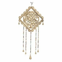 Coupon 🌟 Whimsical DecMode 30 In. Round Tree Wind Chime 💯