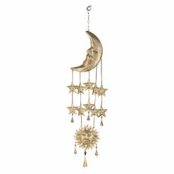 Cheap 🔔 Whimsical DecMode 39 In. Moon Wind Chime 🎁