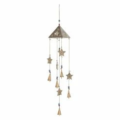 Flash Sale 😀 Whimsical DecMode 32 In. Star Wind Chime 👍