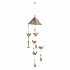 Best Sale 🥰 Whimsical DecMode 32 In. Bird Wind Chime ⌛