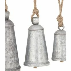 Cheap 🔔 DecMode Galvanized Tapered Bells - Set Of 3 😉