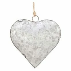 Best reviews of 🔥 Whimsical DecMode Hanging Galvanized Metal Hearts - Set Of 3 👍
