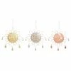 Best Pirce ❤️ Whimsical DecMode Metal Sun 17 In. Wind Chimes - Set Of 3 ⌛