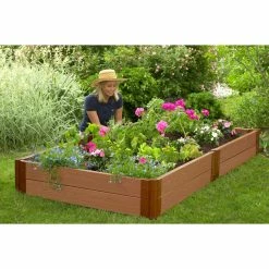 Buy 👍 Raised Garden Beds Frame It All Tool-Free Composite Raised Garden Bed Kit - 8L X 4W X .09H Ft. 🥰 -Raised Garden Beds Sales scaleANTH012