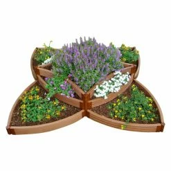 Outlet 💯 Raised Garden Beds Frame It All Tool-Free Composite Versailles Sunburst Raised Garden Bed Kit - 8L X 8W X 1.4H Ft. ⭐ -Raised Garden Beds Sales scaleANTH074