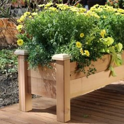 Best deal 🌟 Raised Planter Boxes Gronomics Cedar Rustic Planter Box 🎁 -Raised Garden Beds Sales scaleGRON001