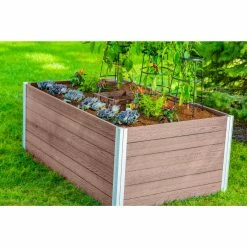 Buy 😉 Raised Garden Beds Vita Urbana Vinyl Rectangle Keyhole Raised Garden Bed 🧨 -Raised Garden Beds Sales scaleNEA190
